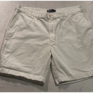 Vtg Polo Ralph Lauren Men's 40 Shorts Stretch Classic Fit Chino White